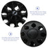6.3 Inch 2 Pack EXCEART Heavy Duty Shopping Cart Caster Wheels Replacement for Trolley Utility Cart Rubber Rolling