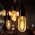Dimmable T45 T14 E26 2700K 4W Amber Tubular LED Bulbs, Vintage Edison Warm Yellow, 550Lm, Pack of 4