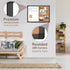 maxtek Combination White Board & Bulletin Cork Board, 24 x 18 Magnetic Dry Erase Board with Black Aluminum Frame