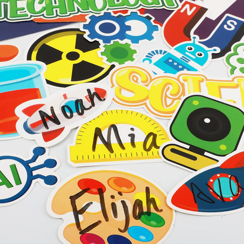 STEAM Bulletin Board Decorations – STAEM Science Bulletin Board Welcome Cutouts for Classroom Decor