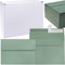 Winlyn 100 Pcs Sage Green A7 Invitation Envelopes 5 1/4 x 7 1/4 Square Flap Envelopes Self Seal