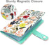 Business Card Holder, PU Leather Credit Card Holder for Women, Name ID Cards Book Case Organizer with 96 Card Slots (Up