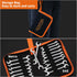 Mini Double Open End Wrench Set, 20 Pcs Metric and SAE 4-11mm & 5/32" to 7/16" Super Thin Spanner with Storage Pouches