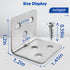 36PCS 216PCS Stainless Steel L Brackets for Shelves with Screws, Goihgioh Metal L Brackets for Wood Small Corner
