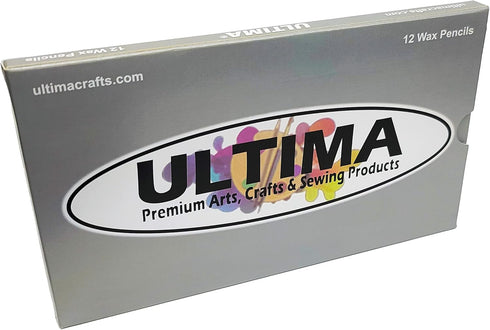 Ultima China Marker - Peel-Off Grease Pencil/Wax Pencil for Opaque, Easy to Remove Markings on Glazed, Non-Porous &