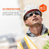 Skullerz Odin Safety Sunglasses - Black Frame, Copper Lens