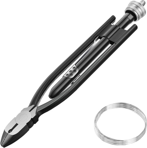 9 Inch Safety Wire Twisting Pliers, Aircraft Wire Twisting Tool with 10 Meters 0.5 mm Wire