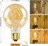 Dimmable Bulbs 60W E26 G25/G80 6W 2200K Bulb, 2 PACK Bulbs Globe LED Vintage Edison Light Equivalent, Base LED Amber