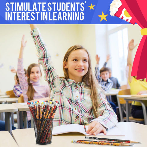 Sherr 36 Pcs Back to School Pencils, Holiday Pencils Bulk for Kids, First Day School Pencils