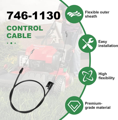 Wadoy Control Cable 946-1130 Compatible with MTD, Troy Bilt, Craftsman Lawn Mower - Replace for 746-1130