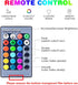 RGB Color Changing Light Bulbs, 9W Warm White 6500K, 40W Equivalent, 16 Color Multicolor A19 E27/E26