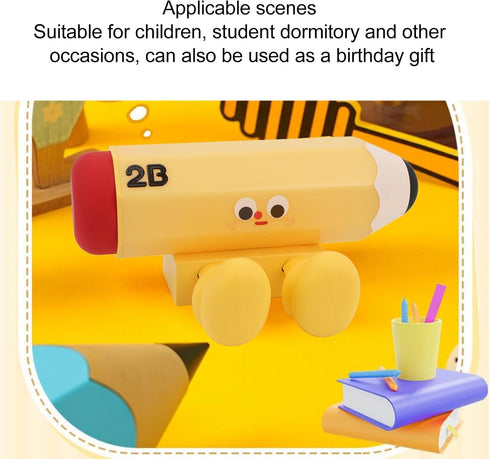 3 Haofy Cute Pencil Shape Night Light, Brightness Adjustable Warm Light, Tap Control, Great for Children, Birthday