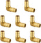 EFIELD Pex 3/4 Inch Elbow Brass Barb Crimp Fittings, Pack of 8 for Pex Tubing Connection