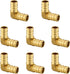EFIELD Pex 3/4 Inch Elbow Brass Barb Crimp Fittings, Pack of 8 for Pex Tubing Connection