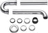 Brass 1-1/4" P-trap Pipe, Adjustable Height Sink Waste Drain Kit, Chrome