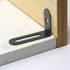 ZCLGOOD 12Pcs 2.9"x1"x0.6" 90 Adjustable Black L Bracket, Heavy Duty Degree Metal Corner Brace, Slotted L-Shape Shelf