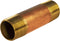 Everflow Supplies NPBR3040 4" Long Brass Nipple Pipe Fitting, 3" Nominal Diameter and NPT Ends