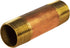Everflow Supplies NPBR3040 4" Long Brass Nipple Pipe Fitting, 3" Nominal Diameter and NPT Ends