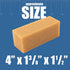 Cleaning Eraser Stick Mini 1-1/2" x 1-1/2" x 4" Made from Natural Rubber for Removing Dust and Build up from Abrasive Belts • Sanding Discs • Drum Sanders