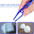 First Aid Tweezers, Disposable Plastic Forceps for Medical, Crafts, Dressing, Gauze, Lab, School Science