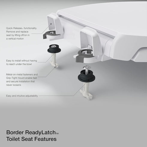 K4713-RL-G9 Kohler French Curve Elongated Closed-Front Toilet Seat with Soft Close and Quick Release Sandbar