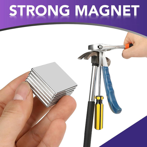 DIYMAG Powerful Neodymium Square Magnets, 1.16 inch x 1.16 inch x 1/8 inch, Pack of 6 Strong Permanent Rare Earth