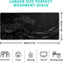 Japanese Sea Wave Large Mouse Pad, Anime Black Gaming, Extended Kanagawa Mat Desk Pad, 3mm Thick Long Non-Slip Rubber Base Mice Pad, 31.5 X 11.8 Inch by Brecoy