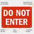 SmartSign "Do Not Enter" Sign, 7" x 10" Plastic