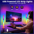 Borllyem 47Modes Smart ICRGB LED Lights Bars, TV Backlight with Double Light Beads, App Control, RF Remote, Music