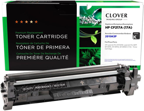 Clover Remanufactured Toner Cartridge Replacement for HP 17A (CF217A), Black