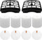 Improvedhand NV500 Filter Replacement for Shark Rotator Pro Lift-Away, 2 Post + 4 Foam & Felt Filters