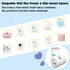 Qhzxcvlk 10 Rolls Sticker Printer Paper, Mini Thermal Printer Paper, inkless Print Papers for Most Kids Instant Camera