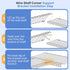 ClosetMaid Closet 2 Pack White Wire Shelf Corner Support Bracket Replacement for Shelf - Adjustable Ventilated Wire
