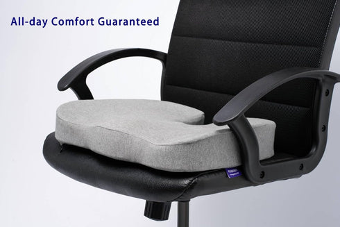 Tailbone Gel Infused High Dense Memory Foam Seat Cushions for Office Chair, Car, Wheelchair-Coccyx Seat Cushion