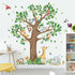 decalmile Large Jungle Animal Tree Wall Decals Giraffe Koala Leopard Safari Wall Stickers Baby Nursery Kids Bedroom
