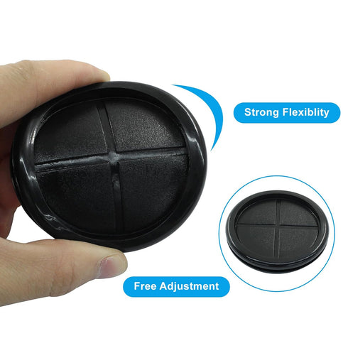 Dijedev 2-1/8 inch 2-1/2 inch Grommets 6Pcs Grommet ID x Drill Hole Dia Rubber for Wiring, Double Sided Rubber Plugs