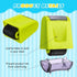 Teling 3 Pcs Dashed Handwriting Line Practice Roller Stamp - Self Inking for Teachers & Kids