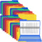 Plastic Manila File Folders 24 Pack, Heavy Duty Letter Size 1/3 Cut Erasable Tabs, 3 Tab Filing Folder for Office,