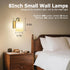 Set 2: 6000mAh iThird Battery Operated Wall Sconces of Rechargeable Wall Light with Touch and Remote, Wireless Wall