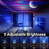 Aurora Star Light Projector with Moon, Galaxy Lights Projector with Remote Control, Night Sky Light Projector Built