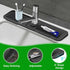 Sink Splash Guard, 5 Slope Silicone Draining Mat for Kitchen Sink - 24 inch Sink Faucet Mat Splash Guard Accessories