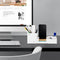 deli Desk Organizer, Plastic Desktop Organizer with Pencil Holder and Sticky Note Tray, 6 Compartments, White