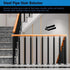 PAUANI 270 Stairs Handrail - Metal Stair Railing, Adjustable Flat Brackets Spindle Post, Safety Steps Support Grab