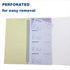 IWIZPRINT 3-Part 5-1/2" 11" 100 Sets 4 Copies(5-Pack) Money and Rent Receipt Book Carbonless x Spiral Bound per Book