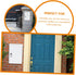 Mailbox Package Lockable Outdoor Plastic Milk Box for Wall Mounted Fresh Dairy Holder Decorative and Functional Design