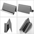 Maxdot 2 Pack Stainless Steel Business Card Holders, Desktop Credit Name Card Display Organizer for Office Home (Black)