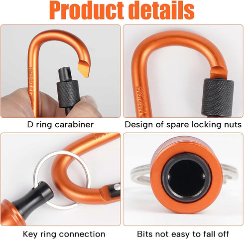 Bit Holder 1/4 inch Hex Shank Screwdriver Bits Holder, Portable Extension Bar Keychain Screw Adapter for Drill Bits