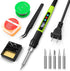 Soldering Iron Kit, 100W Soldering Gun with LED Digital Display, Adjustable Temperature Solder Kit for Electronics