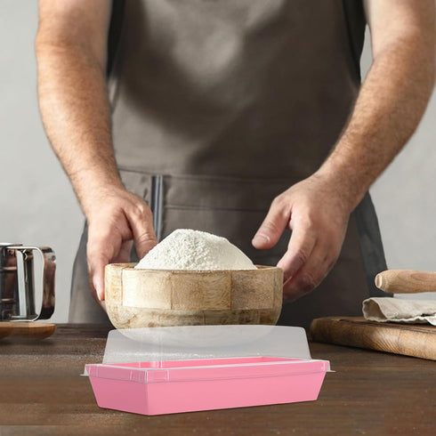 50pcs Packaging Zerodeko Large Rectangular Sandwich Charcuterie Boxes with Lids, Disposable Bakery Takeout Containers