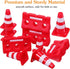 24Pcs Set, NUOBESTY Mini Traffic Cones and Roadblocks Marker Cones with Mini Barricades Toy Car Track Accessories